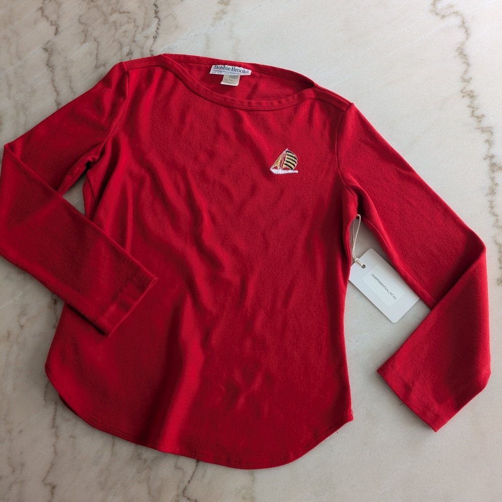 Vintage Bobbie Brooks Red Top